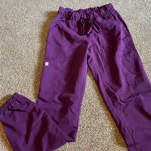 Purple scrub pants